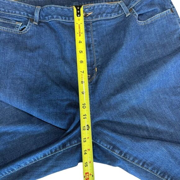 LL Bean Classic Fit Medium Tall Blue Jeans Sz 20 284078 Stretch Comfort - Picture 5 of 9